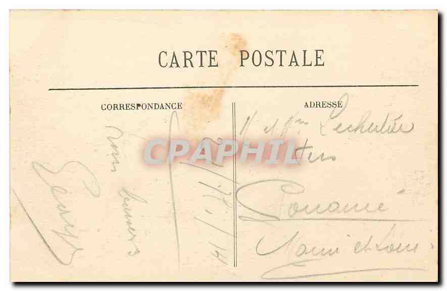 CPA Bordeaux Le Cours du XXX Juillet L'Hotel Gobineau et le Monument des Girondins  — Verso