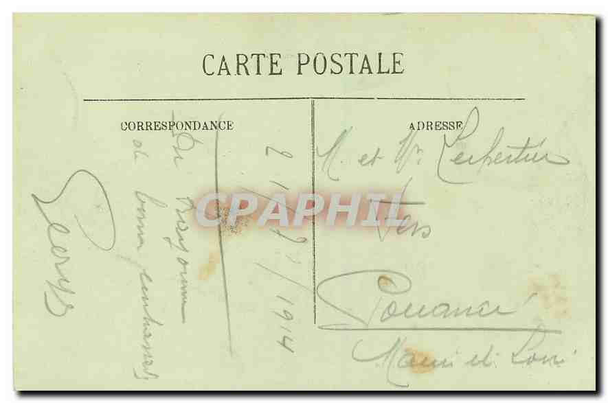 CPA Biarritz L'Heure du Bain  — Verso
