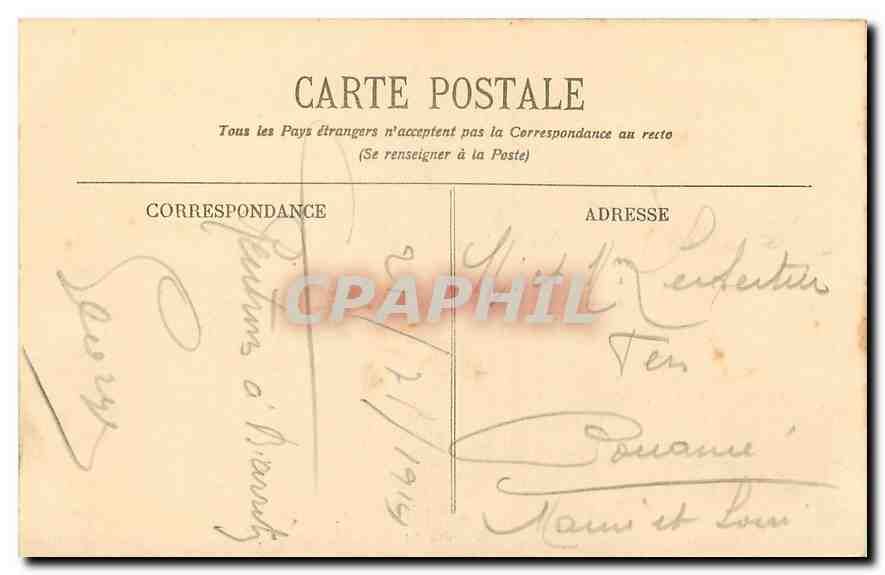 CPA Biarritz Cote d'Argent Villa Belza  — Verso