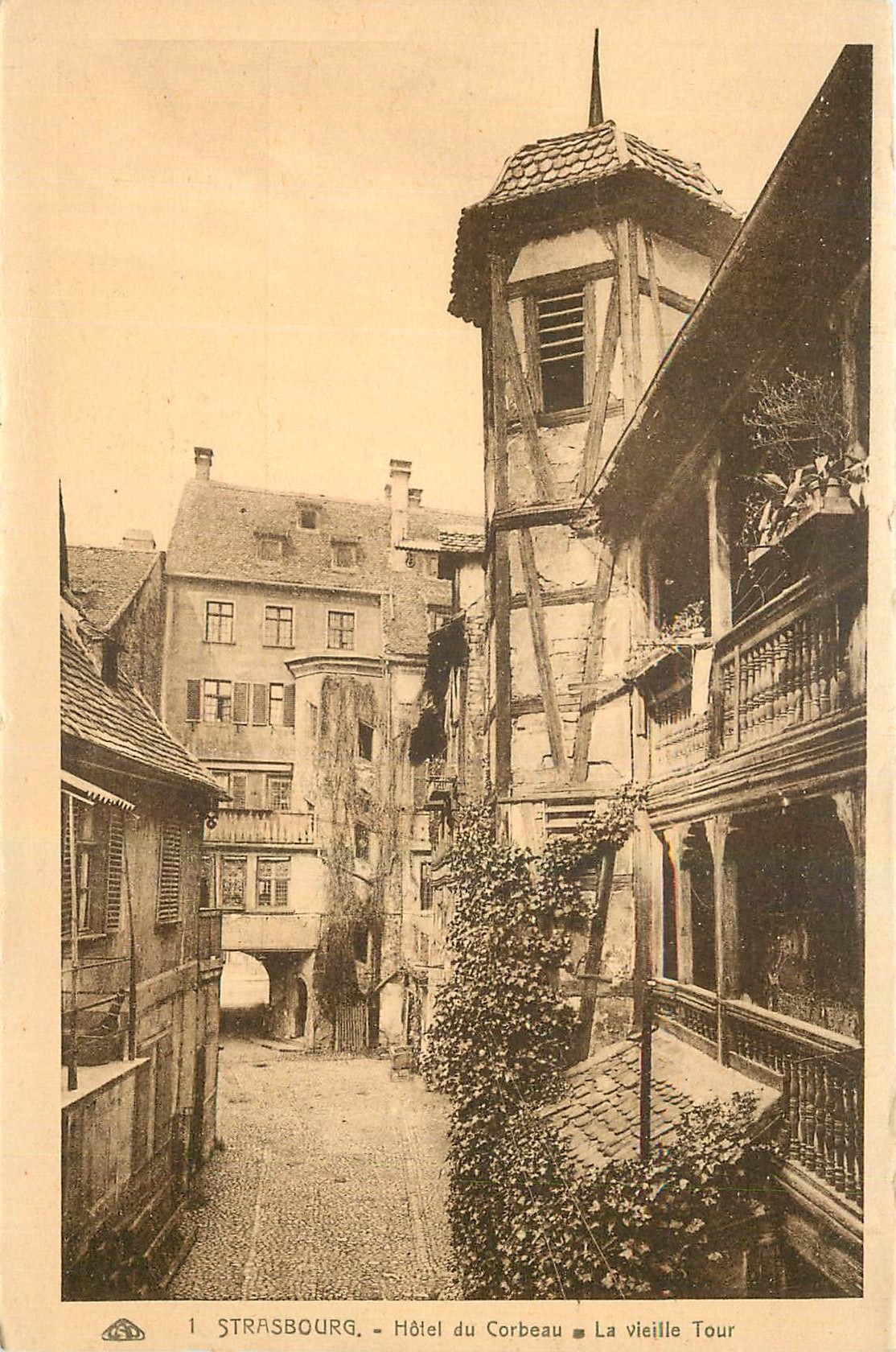 CPA Strasbourg Hotel du Corbeau La Vieille Tour 
