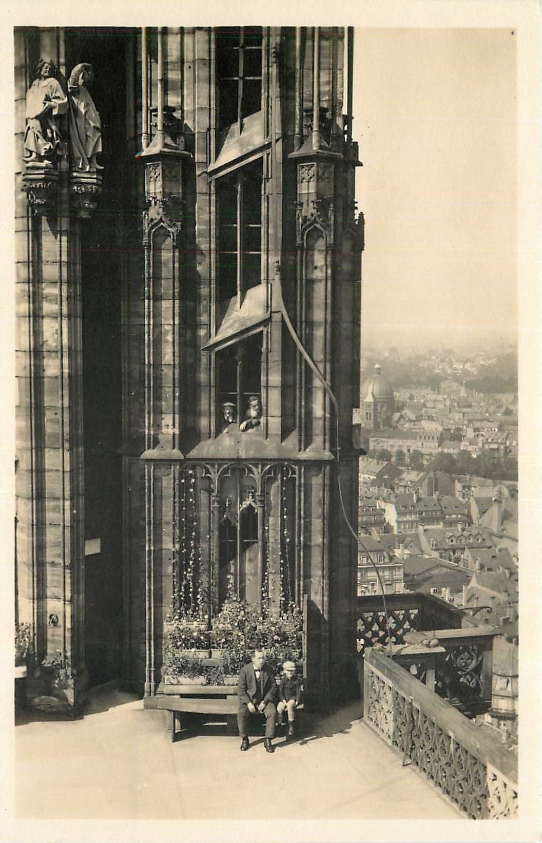 CPA Strasbourg Plateforme de la Cathedrale 