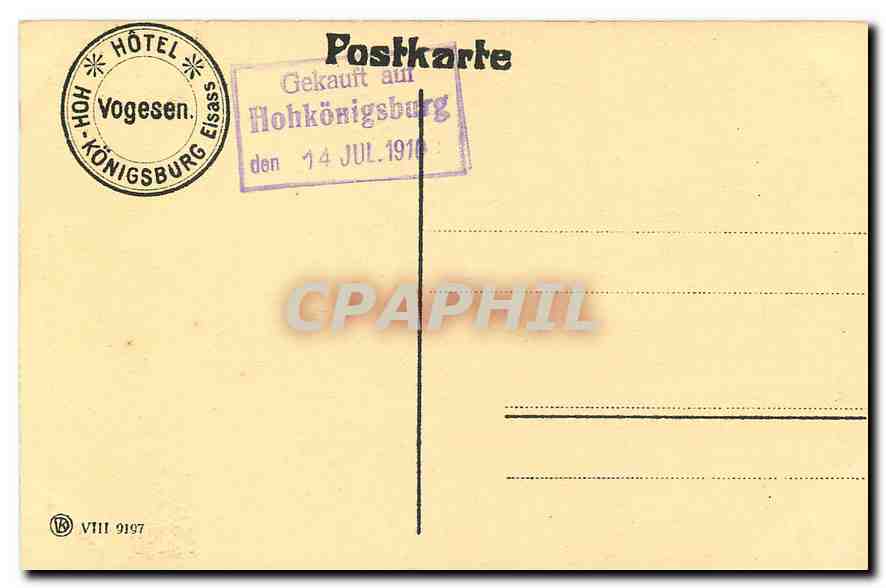 Hohkönigsburg — Autgang zum Bollwerk — Hôtel Vogesen, Eisass — Reverso