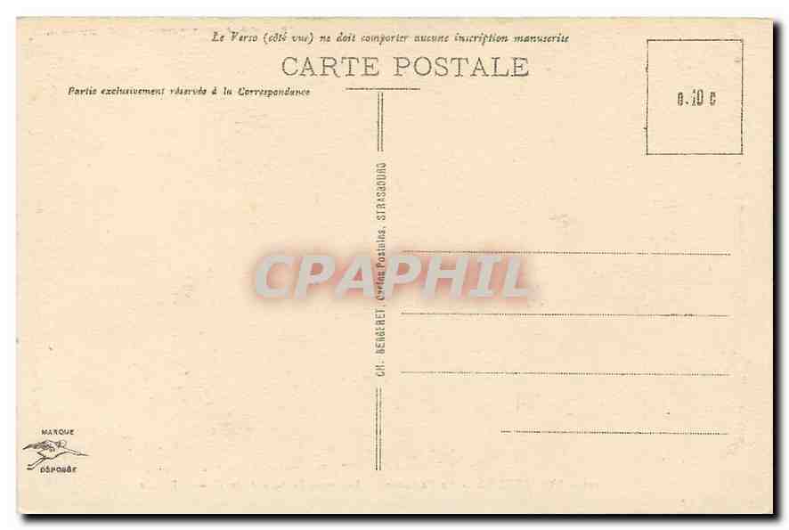 CPA Strasbourg La Cathedrale Les trois Portails de la Grande Facade  — Rückseite