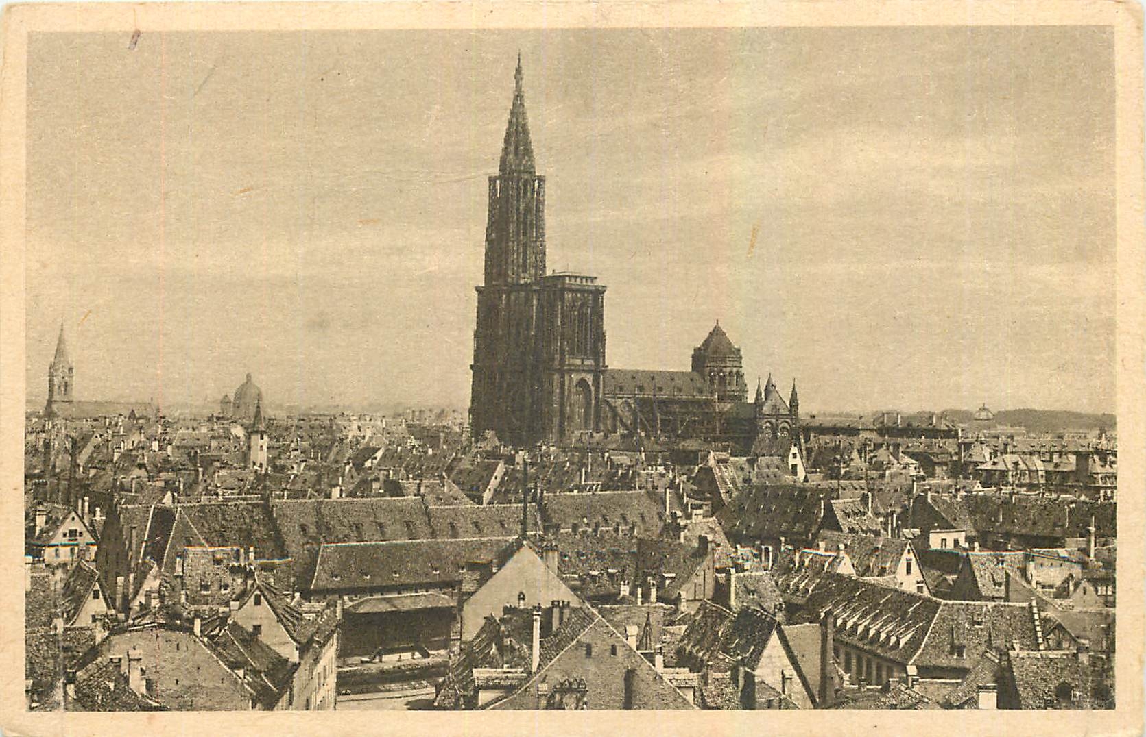 Straßburg — Panoramablick vom Krankenhaus — Kunstverlag Emil Hartmann, Straßburg