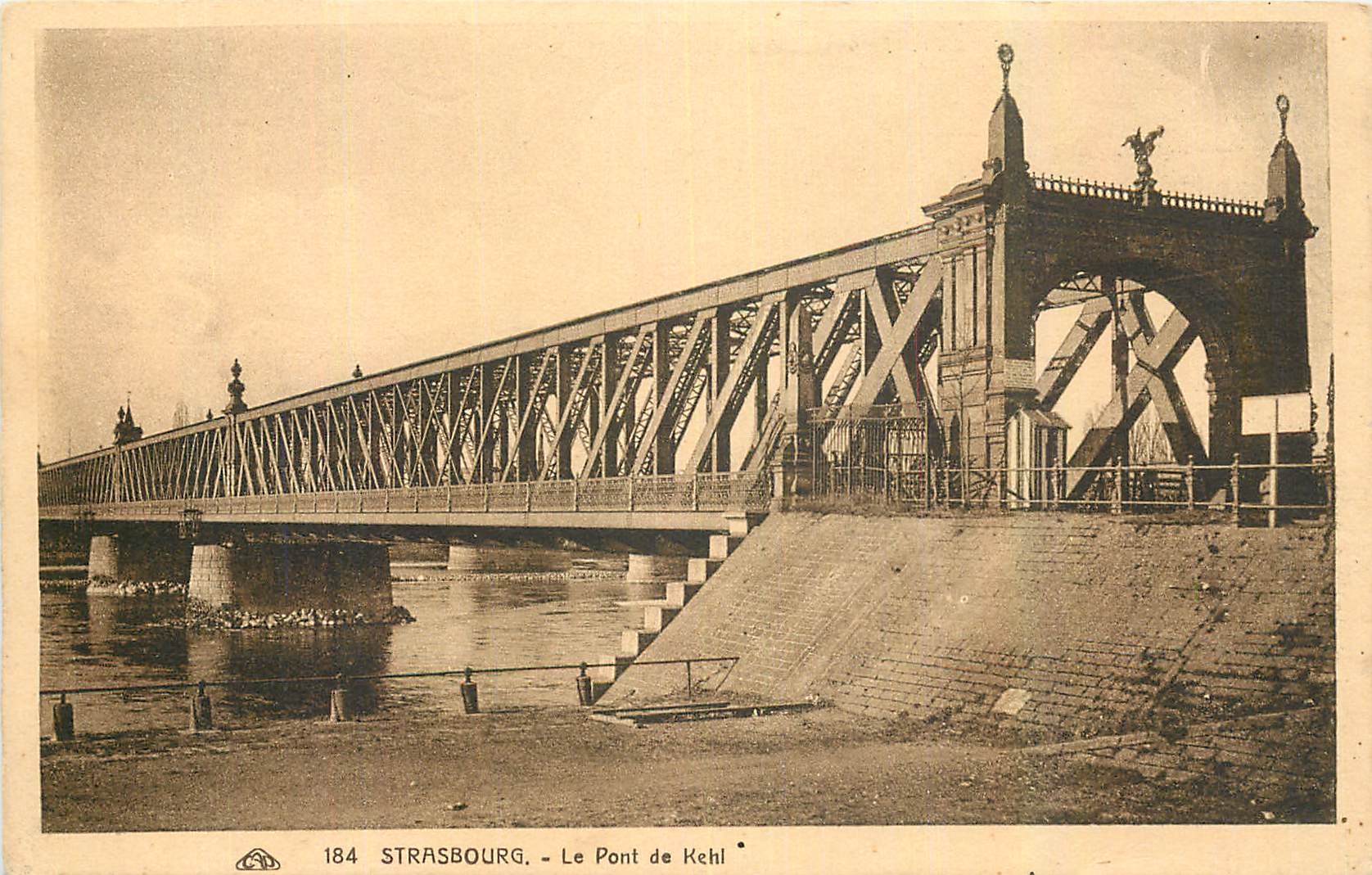 CPA Strasbourg le Pont de Kehl 