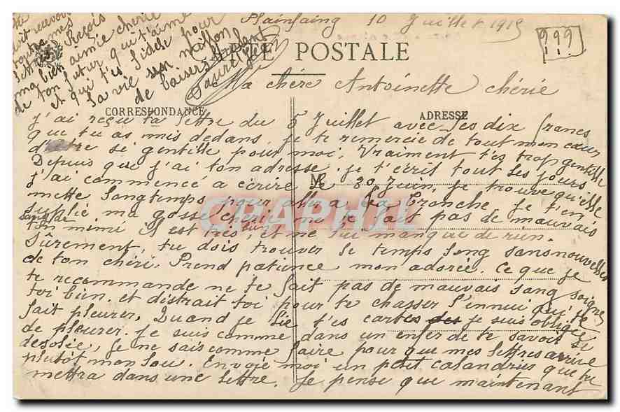 Ruinen des Schlosses Kaysersberg — Unsere alte Elsass — Ad. Walck, Saint-Dié - n° 14354 — Rückseite