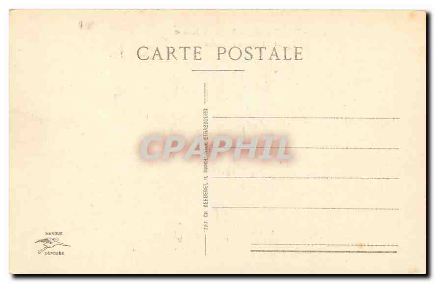 CPA Strasbourg Palais de Justice Eglise St Pierre le Jeune  — Rückseite