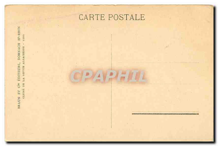 CPA Strasbourg Musee Alsacien  — Rückseite