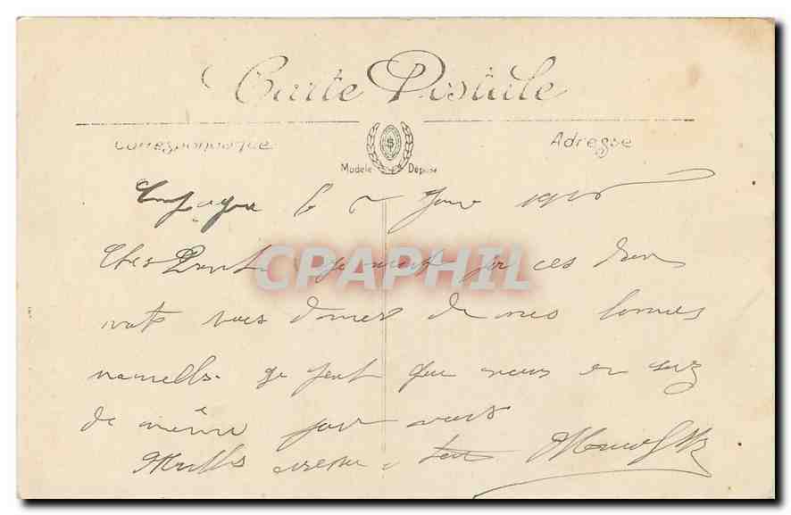 CPA La Grande Guerre Steinbach Alsace l'eglise  — Rückseite