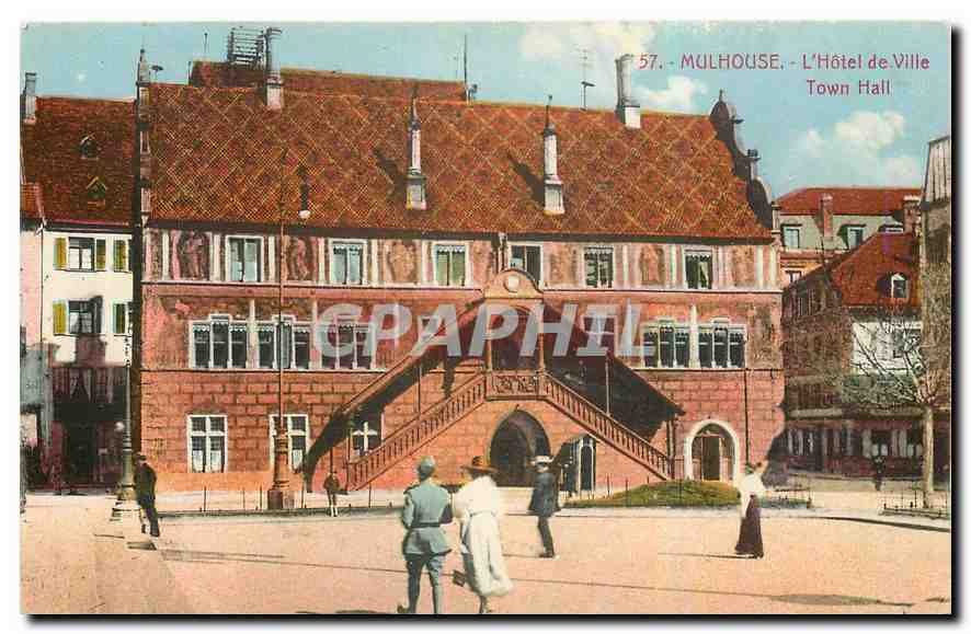 CPA Mulhouse l'Hotel de Ville 