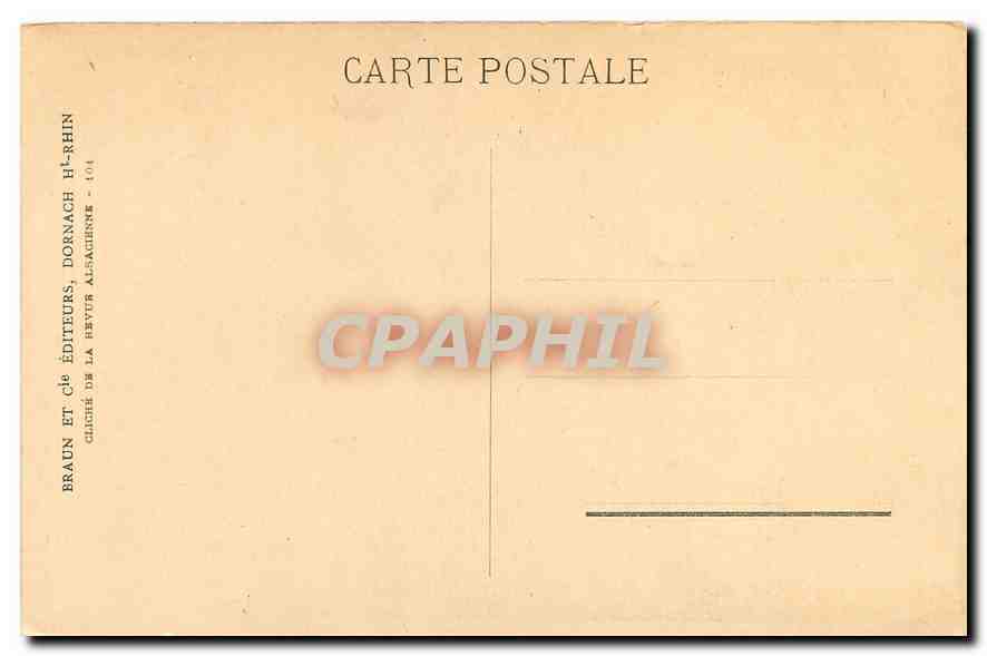 CPA Colmar Galerie Molly  — Rückseite
