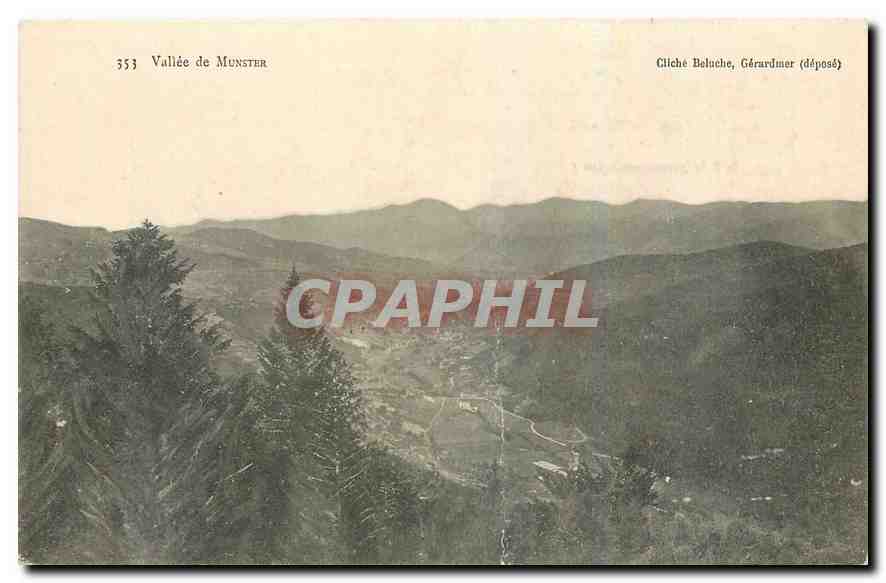 CPA Vallee de Munster Cliche Beluche Gerardmer depose 