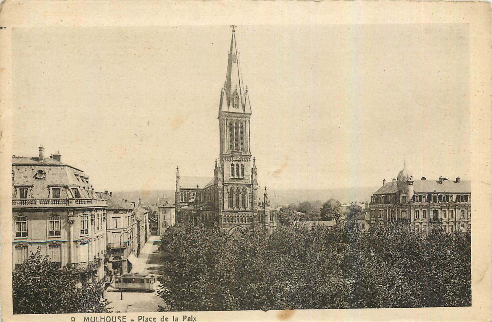 CPA Mulhouse Place de la Paix 