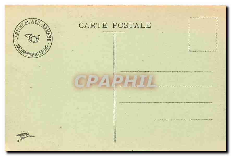 CPA Aspect de la Foret devastee au Sommet du Vieil Armand  — Rückseite