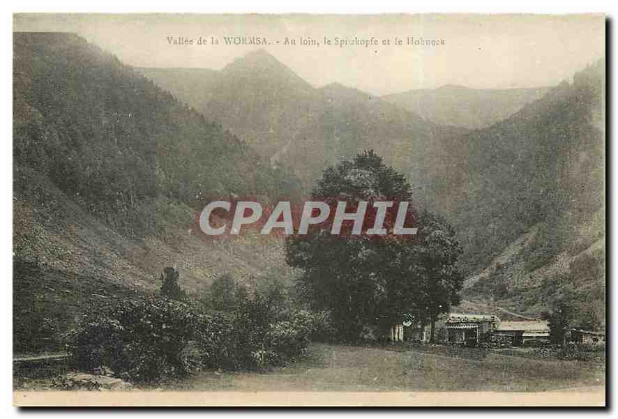CPA Vallee de la Wormsa au Loin le Spinkopfe et le Hohneck 