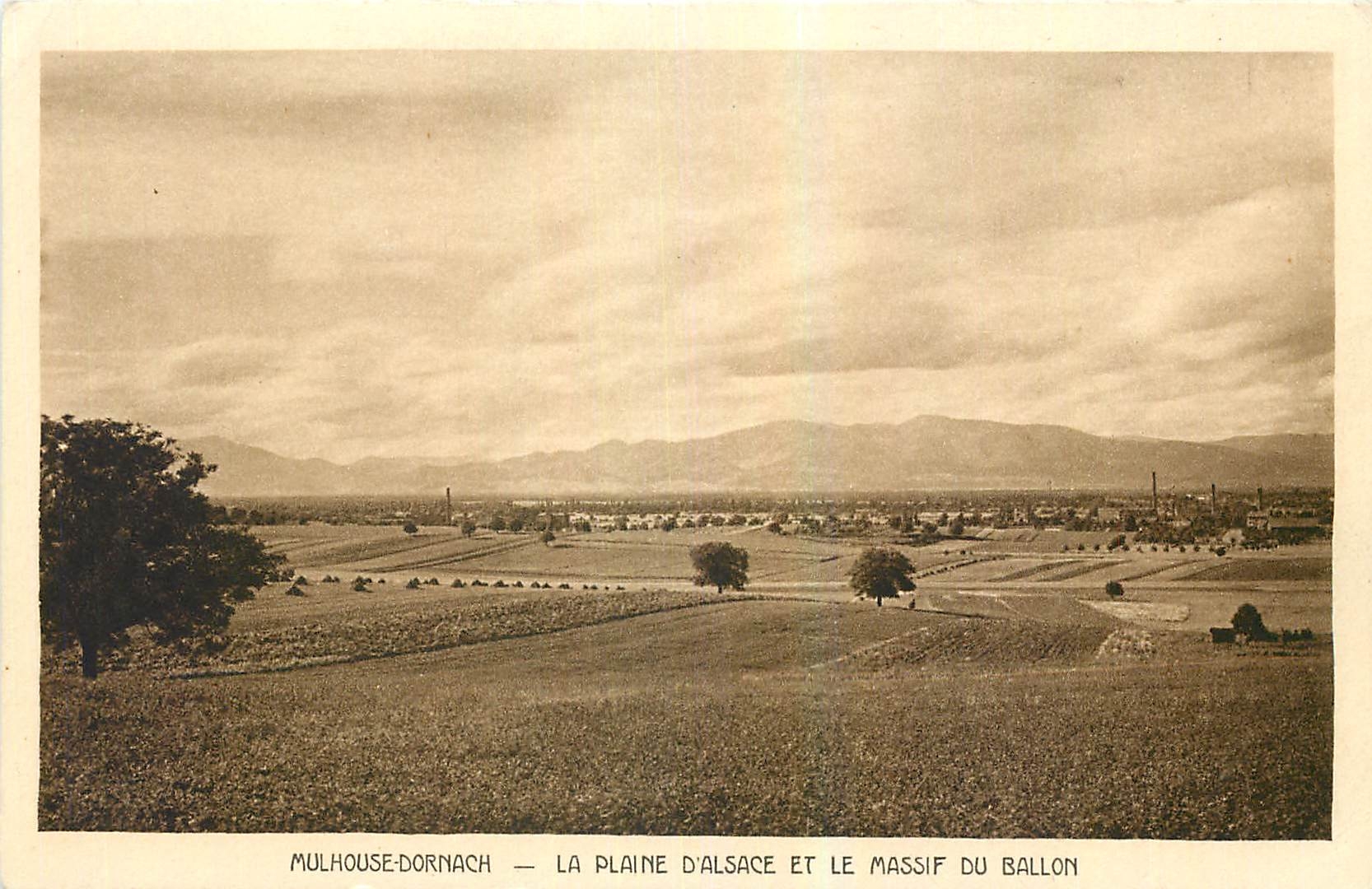 Mulhouse-Dornach — La plaine d'Alsace et le massif du Ballon