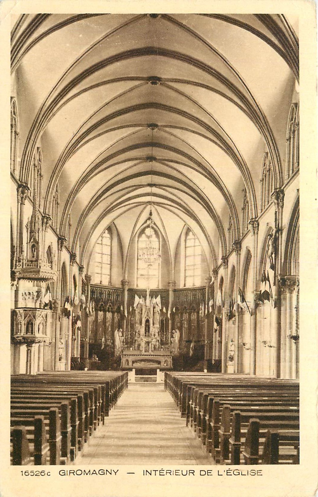CPA Giromagny Interieur de l'eglise 