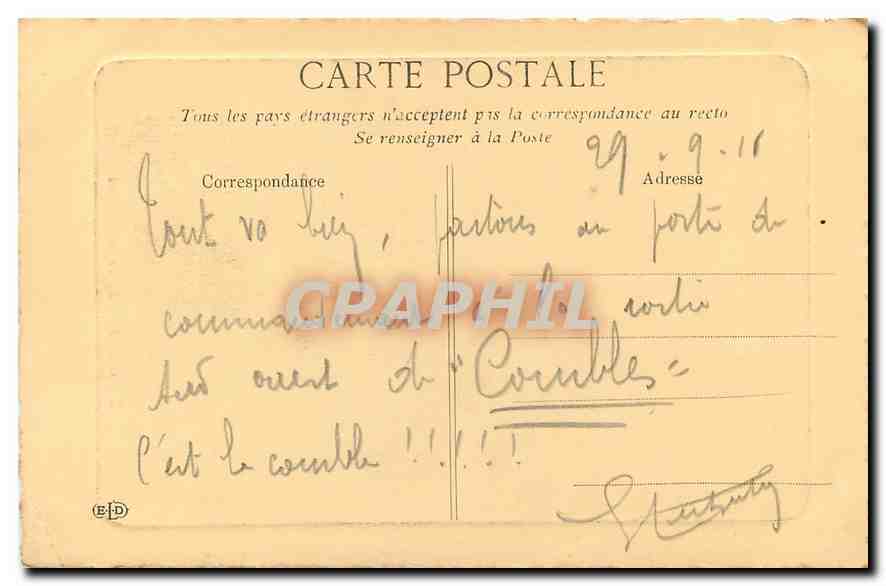CPA Reims Eglise Saint Remi  — Verso