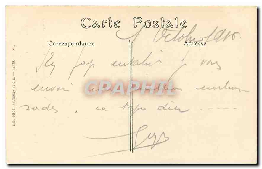 CPA Cathedrale de Reims Incendiee par les Allemands le 19 Septembre 1914 Etat actuel  — Rückseite