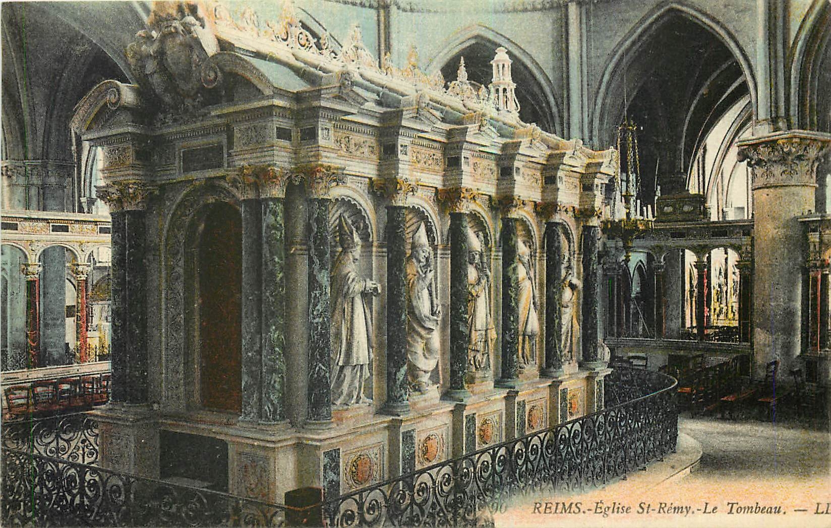 CPA Reims Eglise St Remy le Tombeau 