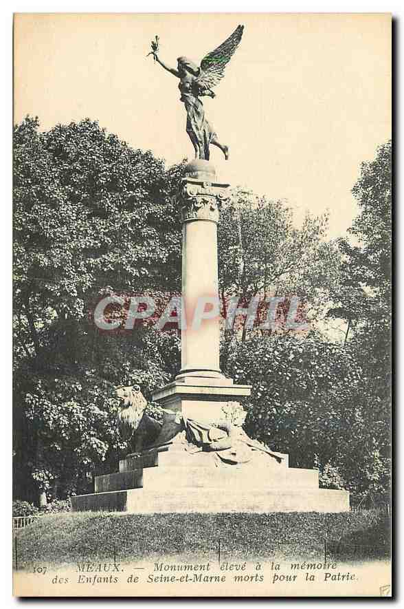 CPA Meaux Monument eleve a la Memoire des Enfants de Seine et Marne morts pour la Patrie 