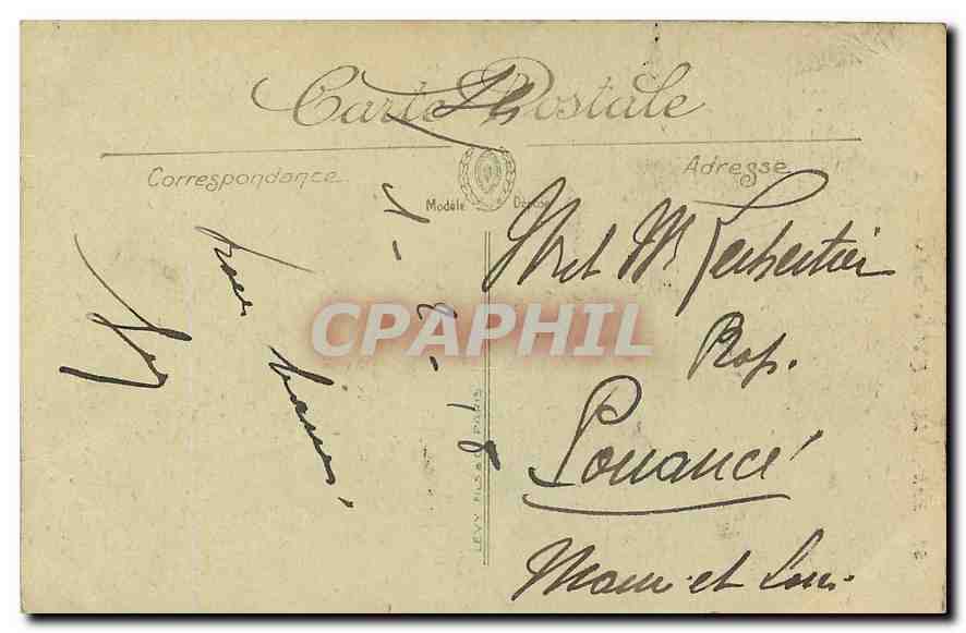 CPA Marseille Fontaine Cantini  — Verso