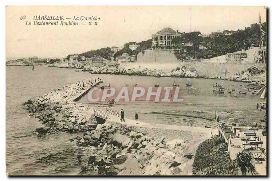 CPA Marseille la Corniche le Restaurant Roubion 