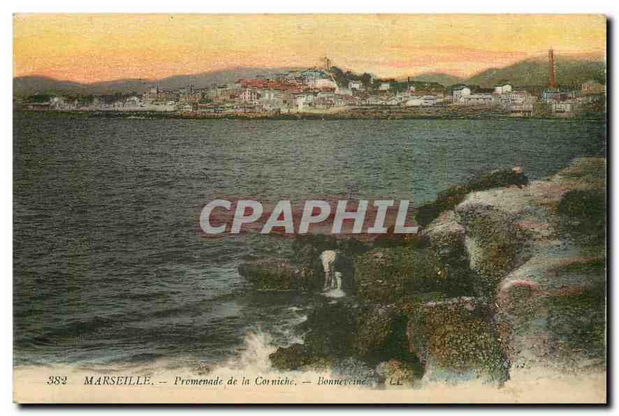 CPA Marseille Promenade de la Corniche Bonneveine 