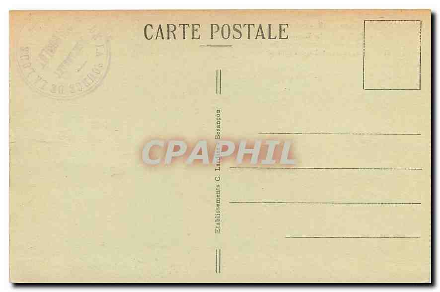 CPA Sites pittoresque de Franche Comte Vallee de la Loue route pittoresque de Mouthier a Pontarlier  — Rückseite