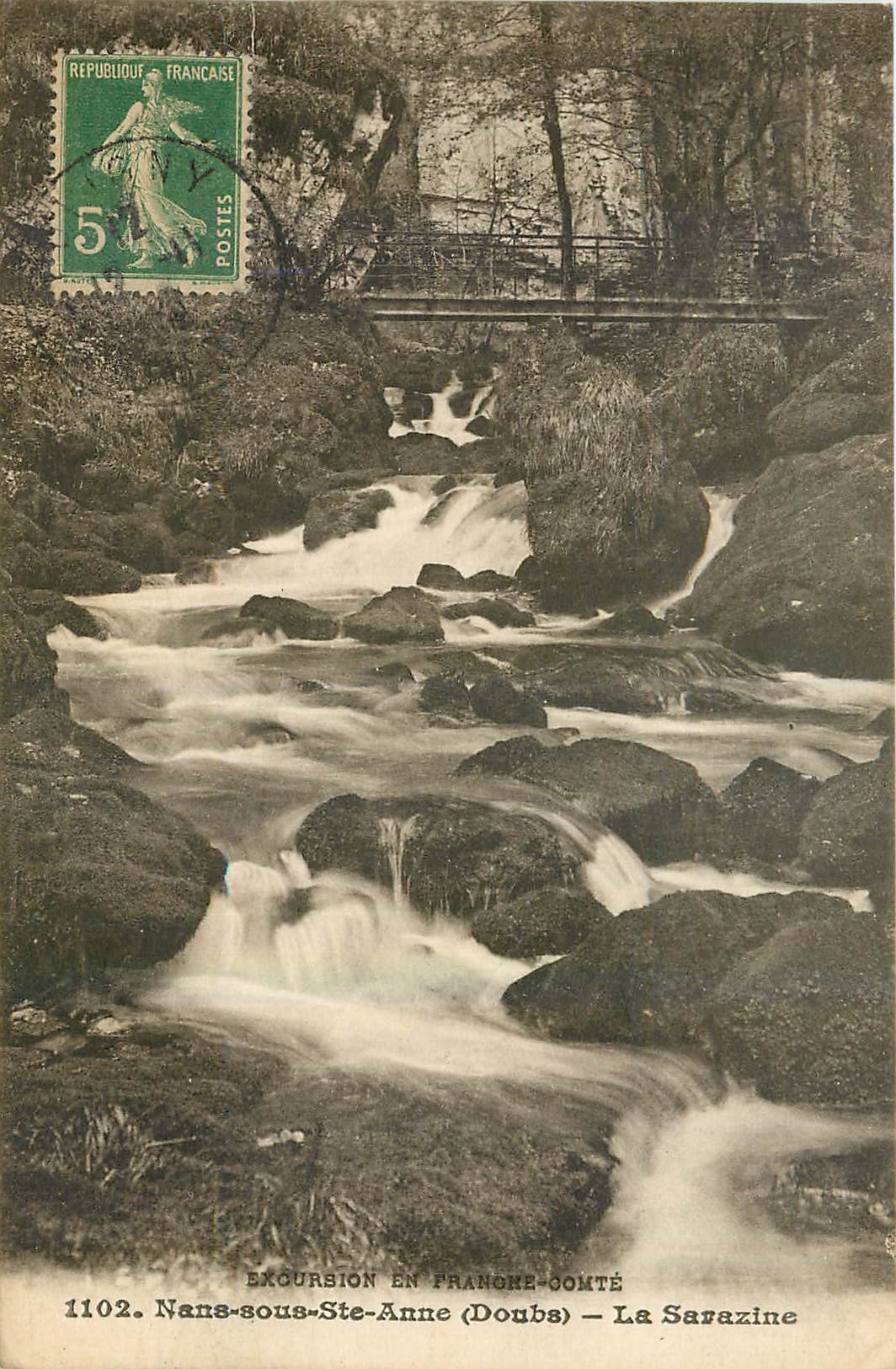CPA Excursion en Franche Comte Nans sous Ste Anne Doubs La Sarazine 