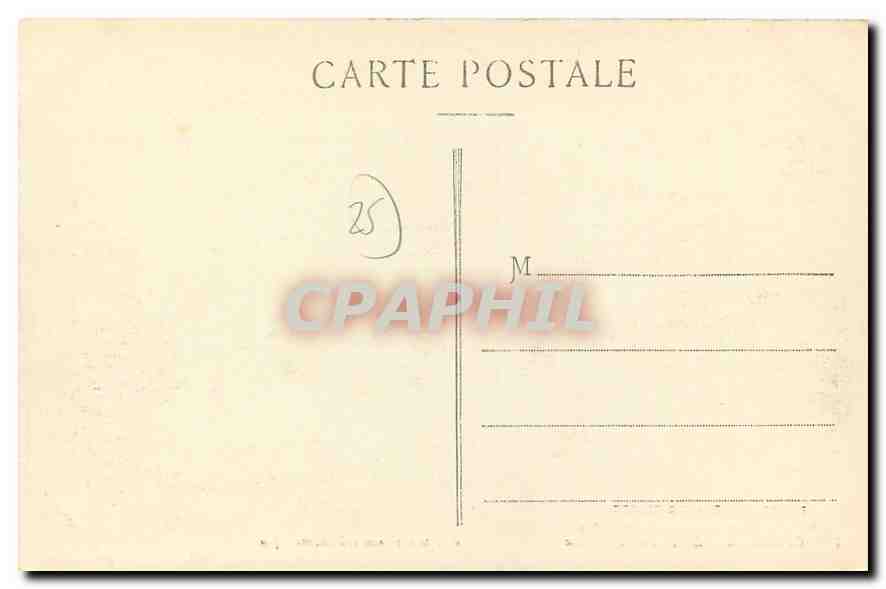 CPA Frontiere Franco Suisse Bassin du Doubs la Grotte du Roi de Prusse  — Rückseite