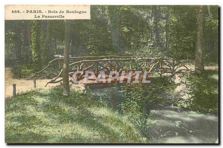 CPA Paris Bois de Boulogne la Passerelle 