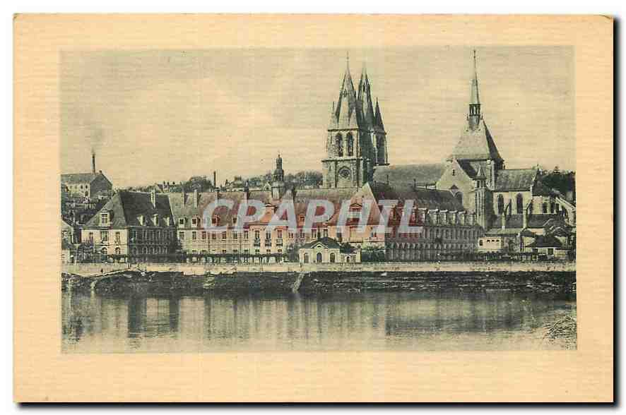CPA Blois L'Hopital et l'eglise Saint Nicolas 