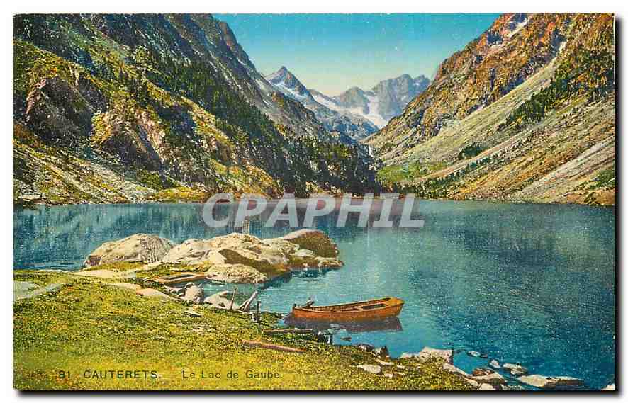 CPA Cauterets Le lac de Gaube