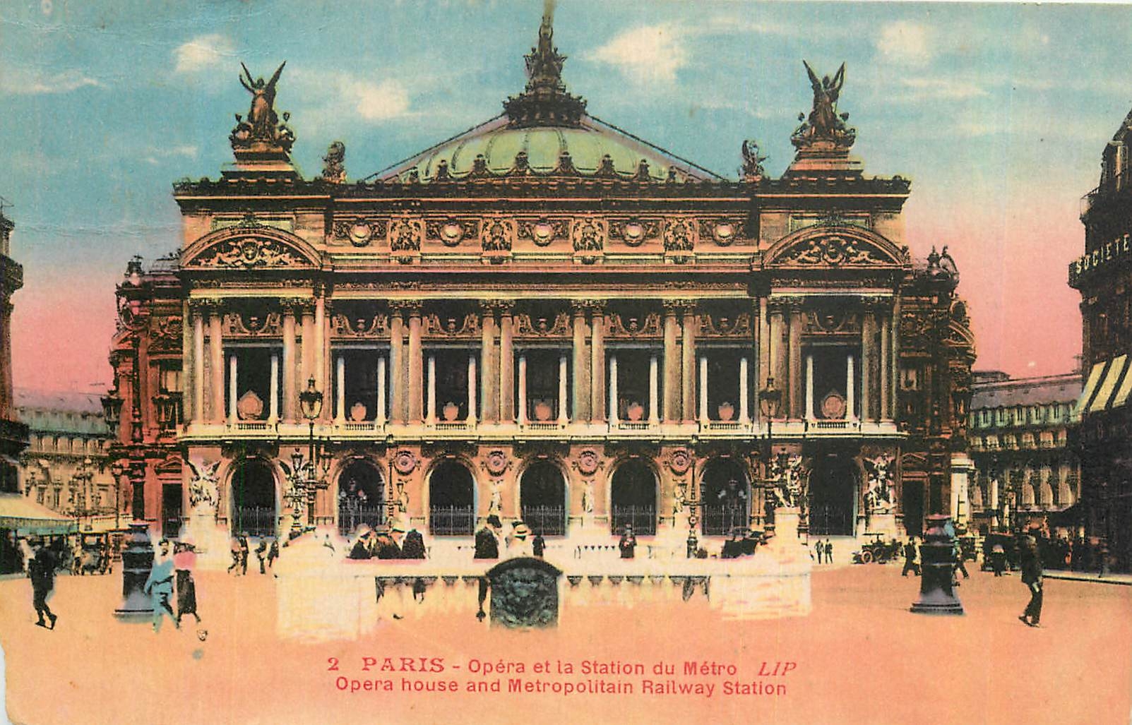 CPA Paris Opera et la Station du Metro 