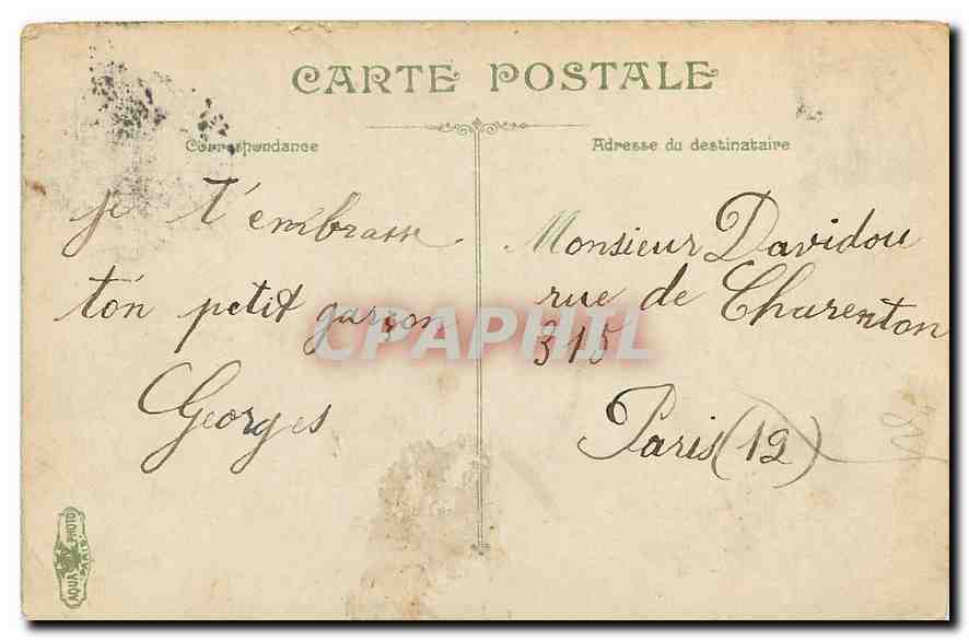 CPA Versailles Parc du petit Trianon  — Verso