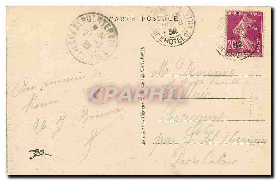 CPA Rouen Eglise Saint Ouen Cote Nord  — Verso