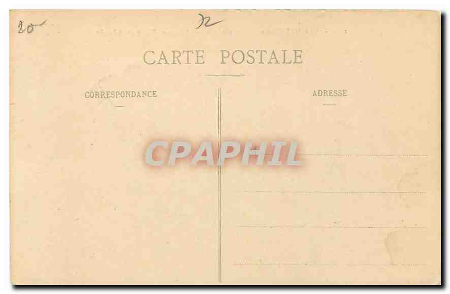 CPA Solesmes Sarthe Vue generale de l'Abbaye et Vallee de la sarthe  — Rückseite