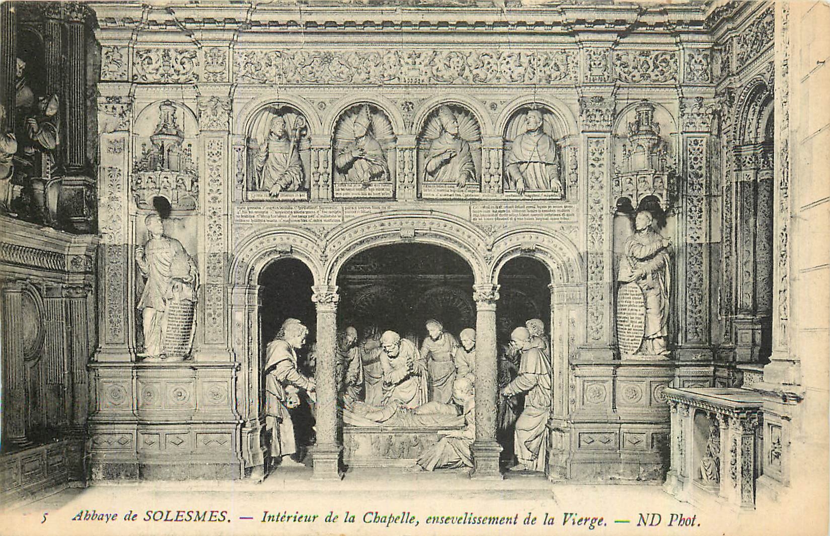 CPA Abbaye de Solesmes Interieur de la Chapelle 