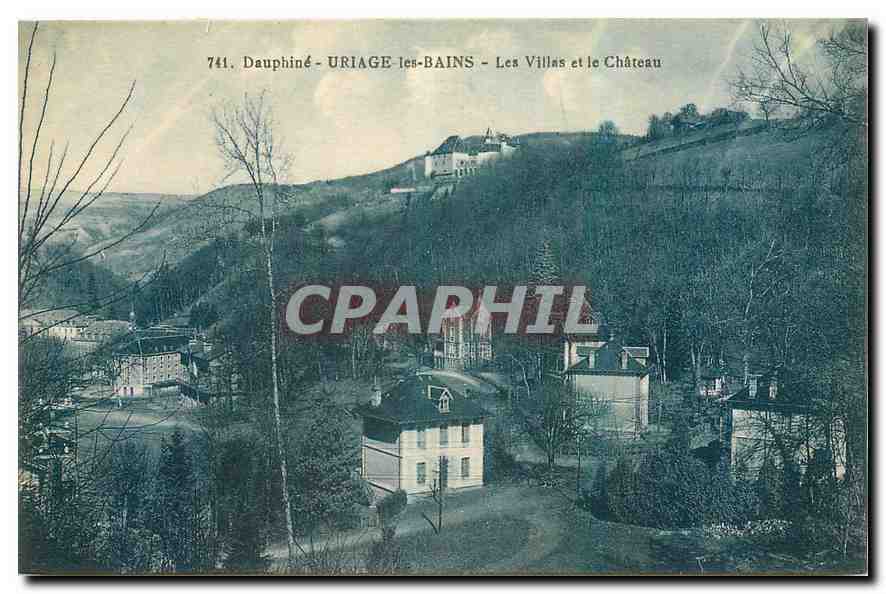 Uriage-les-Bains — Les Villas et le Château — Éditeur Bourcier, Grenoble, n°741