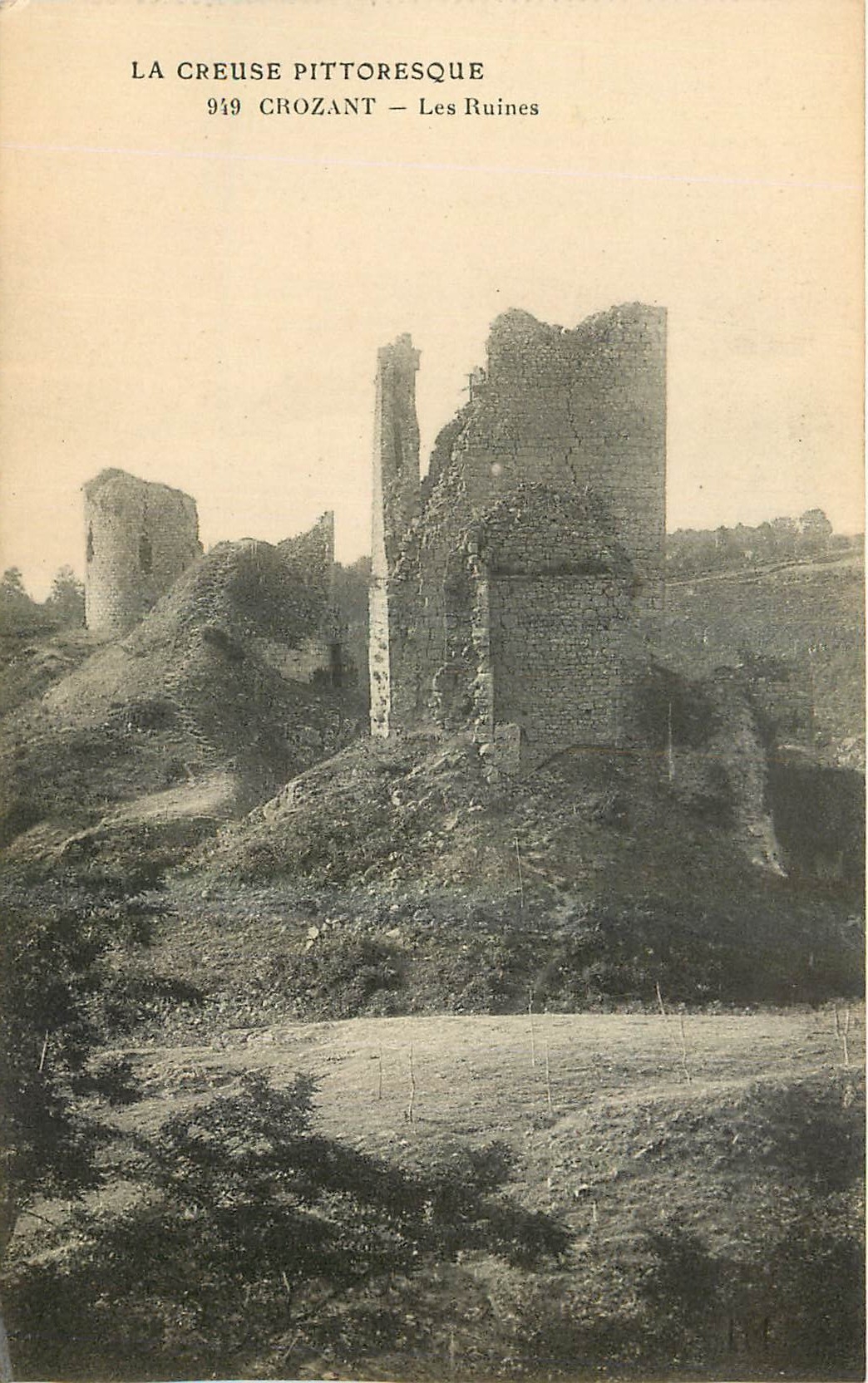 Les Ruines — Crozant — La Creuse pittoresque — 949
