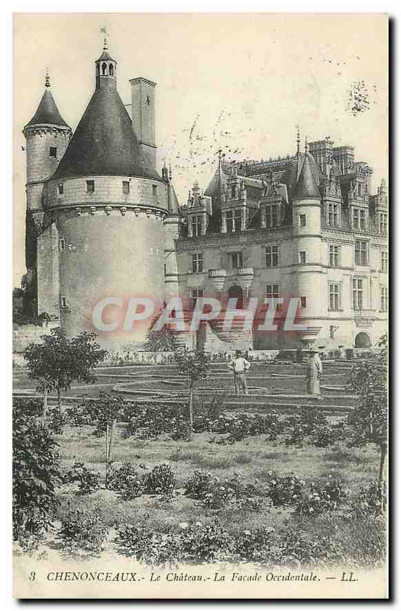 CPA Chenonceaux Le Chateau La Facade Occidentale 