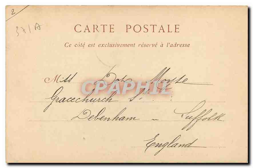 CPA Chateau de Chenonceaux Le Pont Levis  — Rückseite