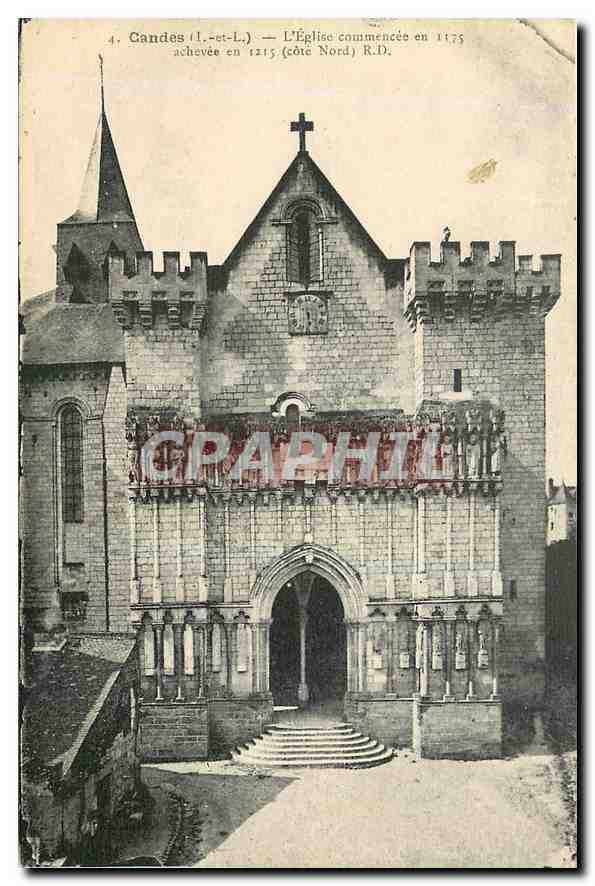 CPA Candes I et L l'Eglise 