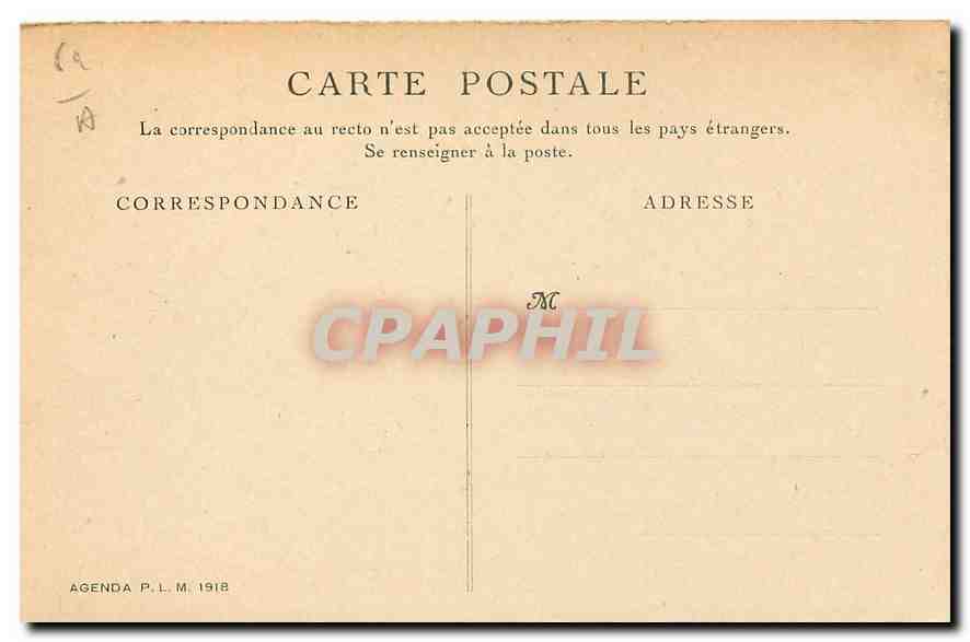 CPA Arras Ruines de la Cathedrale Militaria — Back