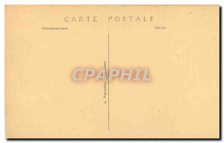 CPA Chateau de Chantilly Le Parc Les trois Allees  — Rückseite