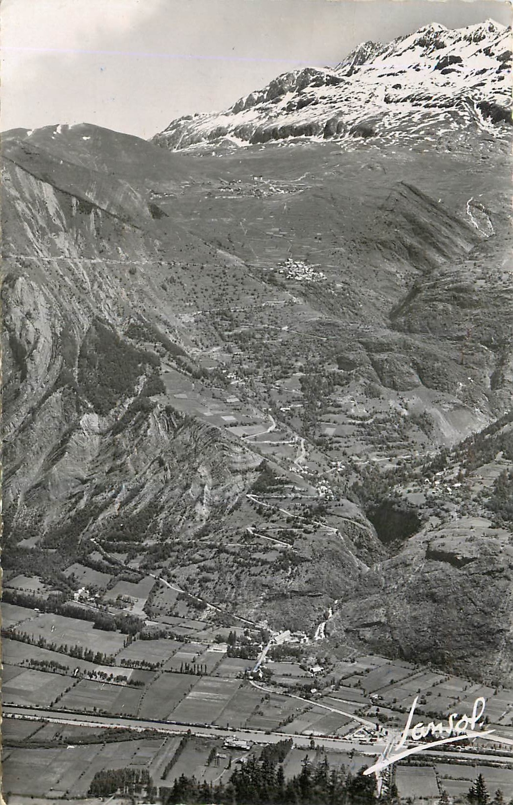 CPM l'Alpe d'Huez Isere Les Lacets de la route d'Huez et de l'Alpe d'Huez 