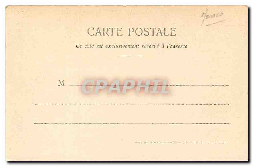 CPA Monaco Pont et Chapelle Sainte Devote  — Back