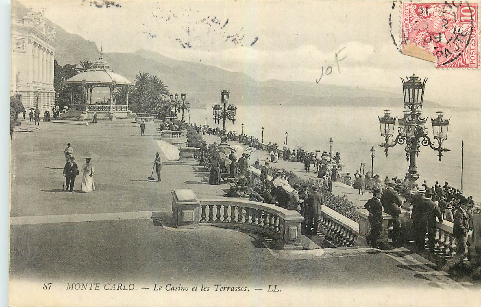 CPA Monte Carlo Le Casino et les Terrasses 