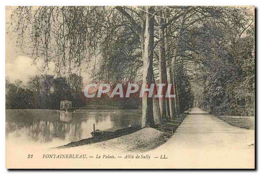 Fontainebleau — Le Palais — Allée de Sully — LL.